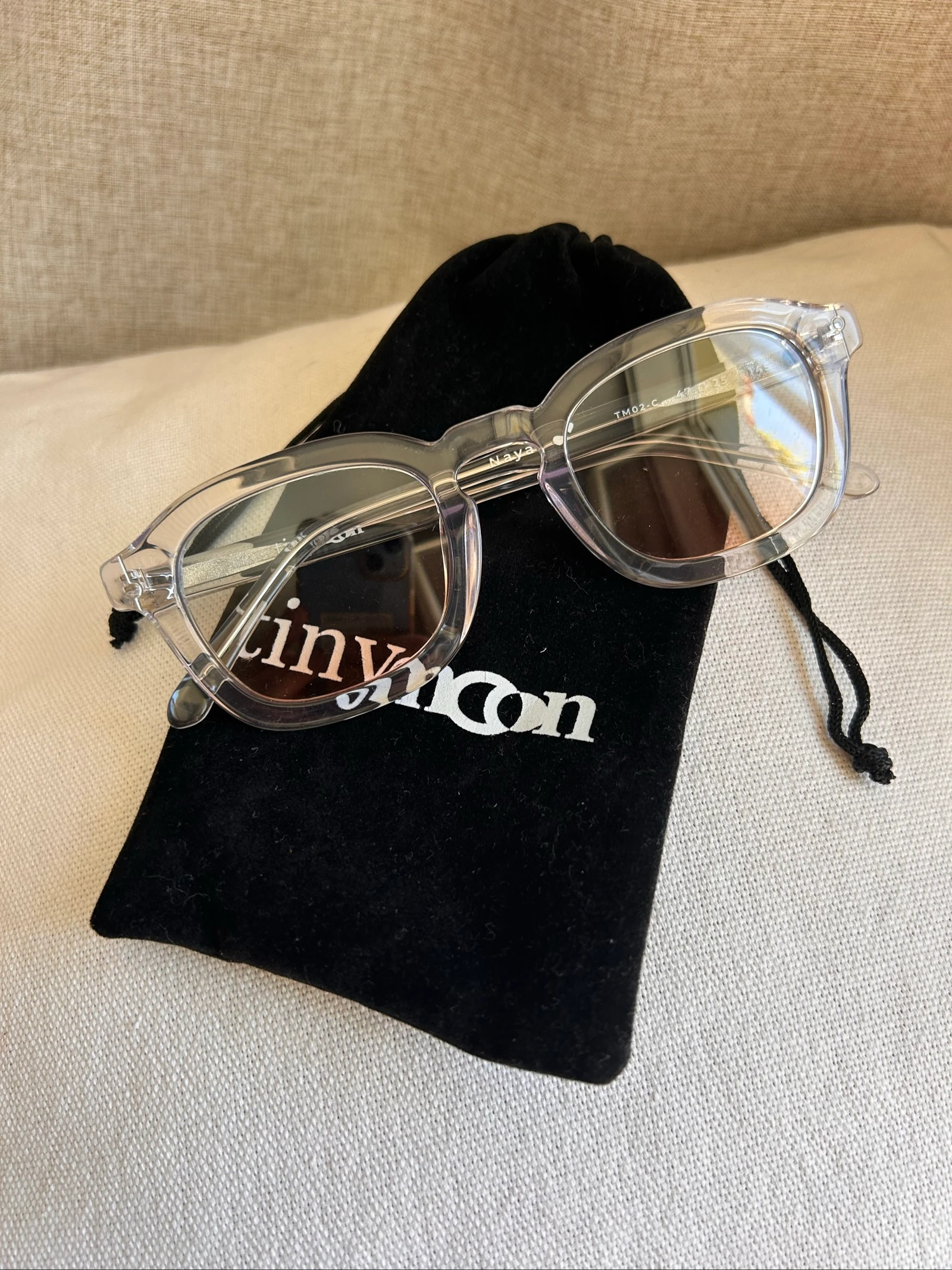🕶️ Tinymoon Glasses – Nayah Model (Transparent Frame & Gradient Lenses) – photo 9